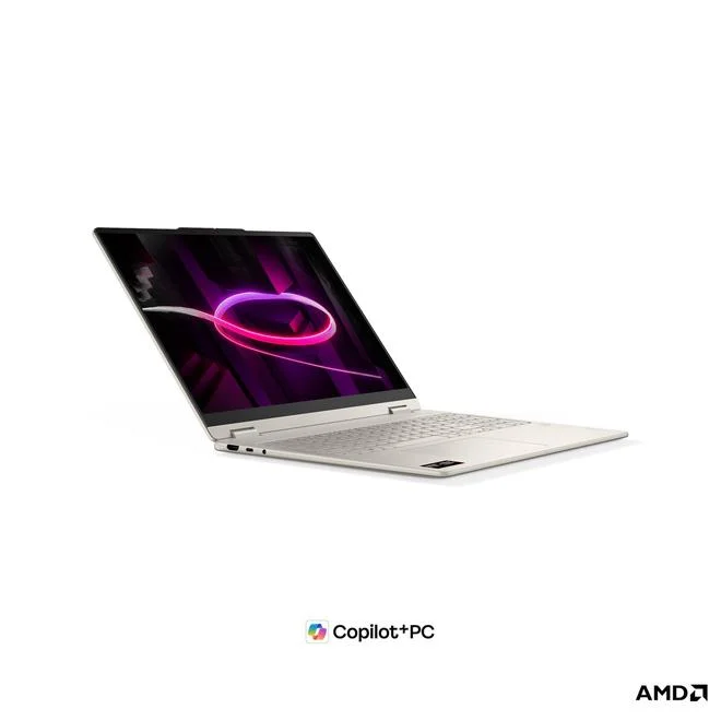 Nešiojamas kompiuteris Lenovo Yoga 7 2-in-1 16AGP11, 16GB RAM, AMD Ryzen AI 5 435, AMD Radeon 840M, 512GB SSD, 16" 1920x1200 jutiklinis, šviesiai smėlio-1