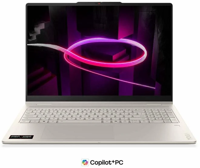 Nešiojamas kompiuteris Lenovo Yoga 7 2-in-1 16AGP11, 16GB RAM, AMD Ryzen AI 5 435, AMD Radeon 840M, 512GB SSD, 16" 1920x1200 jutiklinis, šviesiai smėlio-0