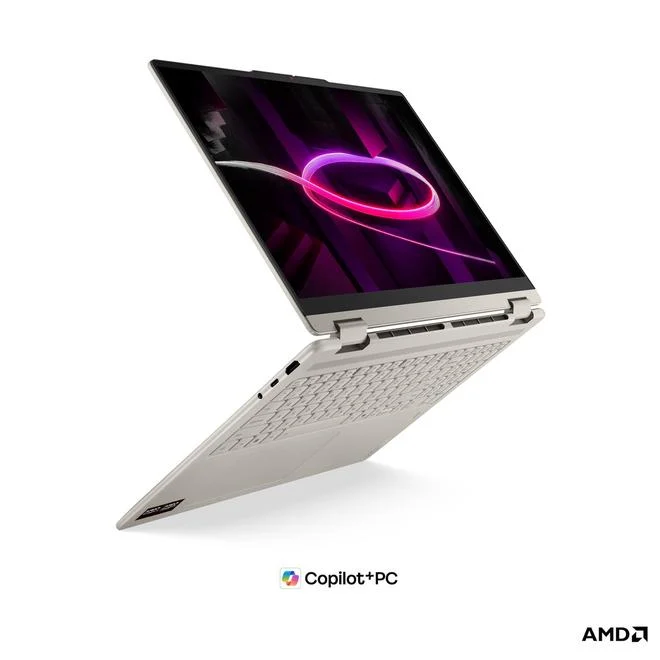 Nešiojamas kompiuteris Lenovo Yoga 7 2-in-1 16AGP11, 16GB RAM, AMD Ryzen AI 5 435, AMD Radeon 840M, 512GB SSD, 16" 1920x1200 jutiklinis, šviesiai smėlio - 3