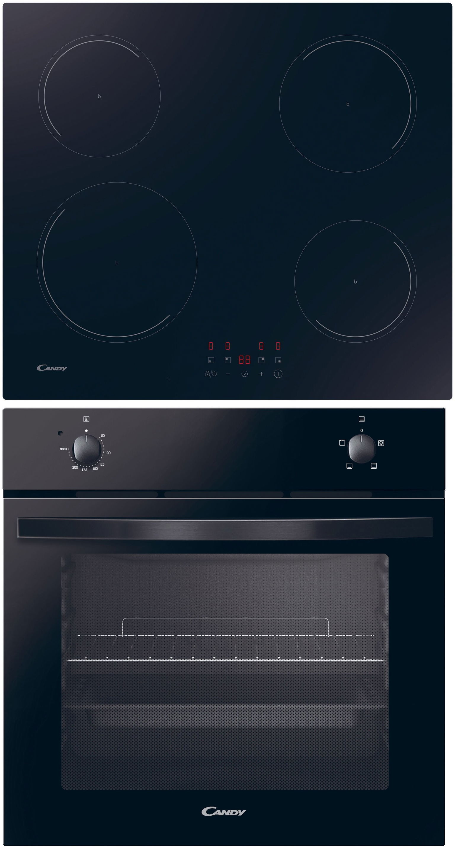 Įmontuojamas orkaitės ir kaitlentės komplektas Candy PCI30BCI642CBB-0