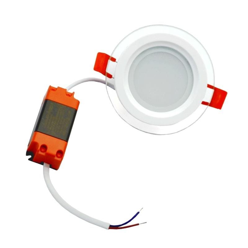 Įleidžiamas stiklinis LED šviestuvas VESTALIGHT, 4000 K, 6 W, 407 lm, IP40, Ø9,7 cm - 6