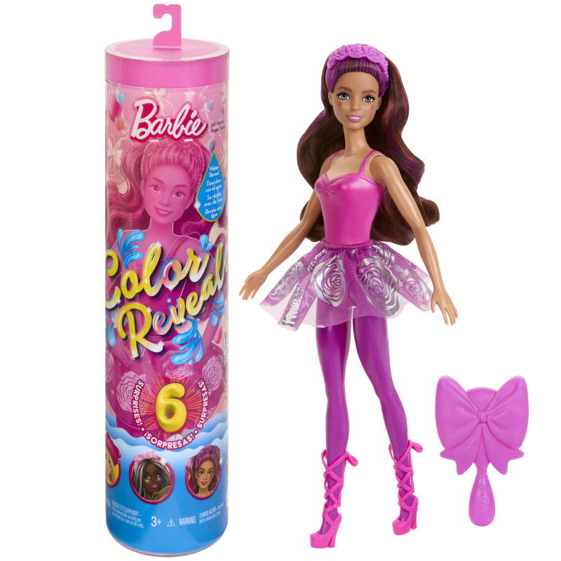 Lėlės Barbės siurprizų rinkinys BARBIE COLOR REVEAL, baleto serija-0