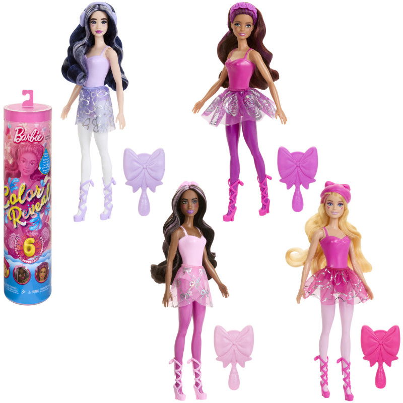 Lėlės Barbės siurprizų rinkinys BARBIE COLOR REVEAL, baleto serija - 5