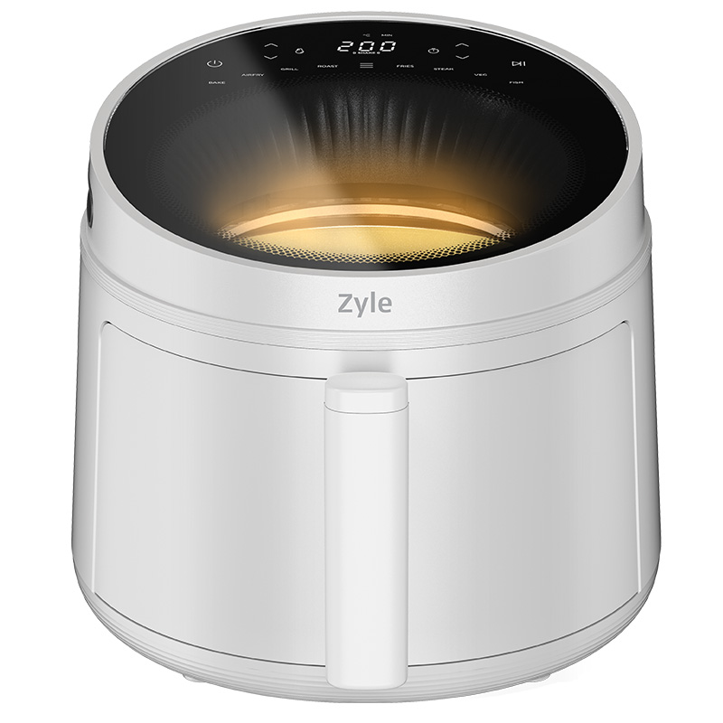 Karšto oro gruzdintuvė Zyle ZY502WAF, balta, 5 l, 1500 W - 2
