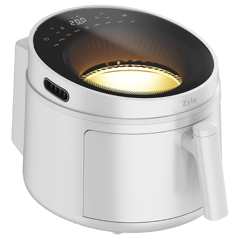 Karšto oro gruzdintuvė Zyle ZY502WAF, balta, 5 l, 1500 W - 1