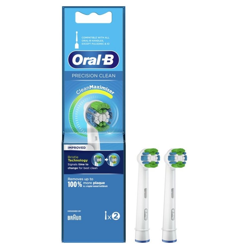 Antgalis Oral-B EB20-2 Precision Clean, balta, 2 vnt.