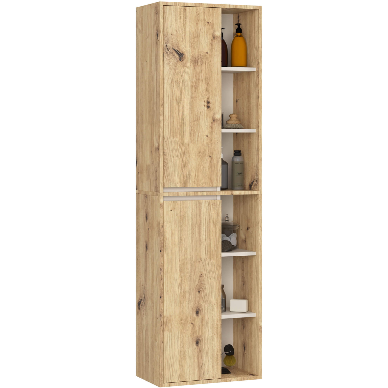 Vonios kambario baldų komplektas Akord Furniture Factory Vami, ąžuolo sp., 30 cm x 50 cm x 170 cm - 7
