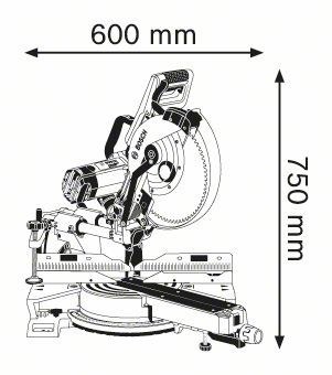 Skersinio pjovimo staklės BOSCH PRO GCM 12 - 5