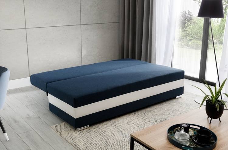 Sofa Calia, tamsiai mėlyna/balta - 5