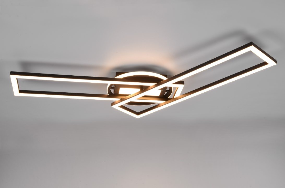 Lubinis LED šviestuvas REALITY Twister, 30W, 2700-6000 K, 4500 lm, juodos sp., 24x90x8 cm - 2