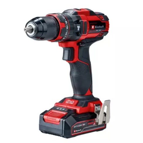 Akumuliatorinis suktuvas-gręžtuvas EINHELL TE-CD 18/44 Li-i, 18 V, 2,5 Ah Li-Ion, 44 Nm-0