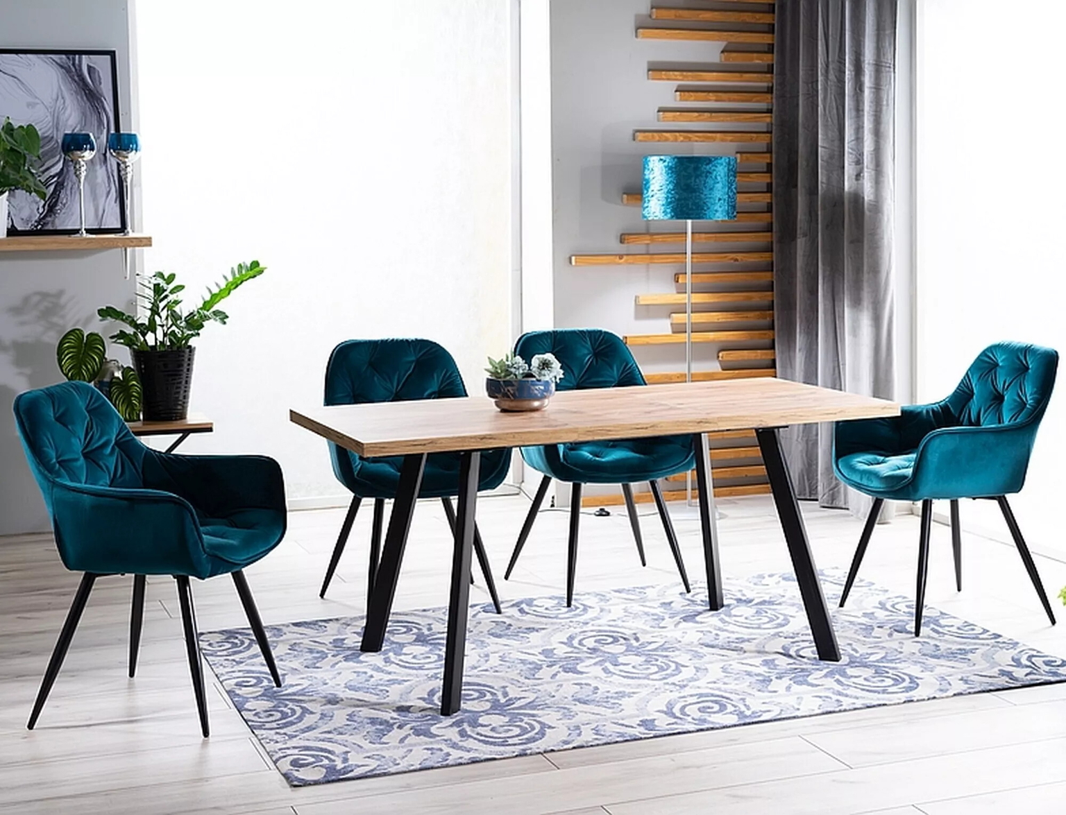 Valgomojo stalas BRICK, 120(160) x 80 cm - 8