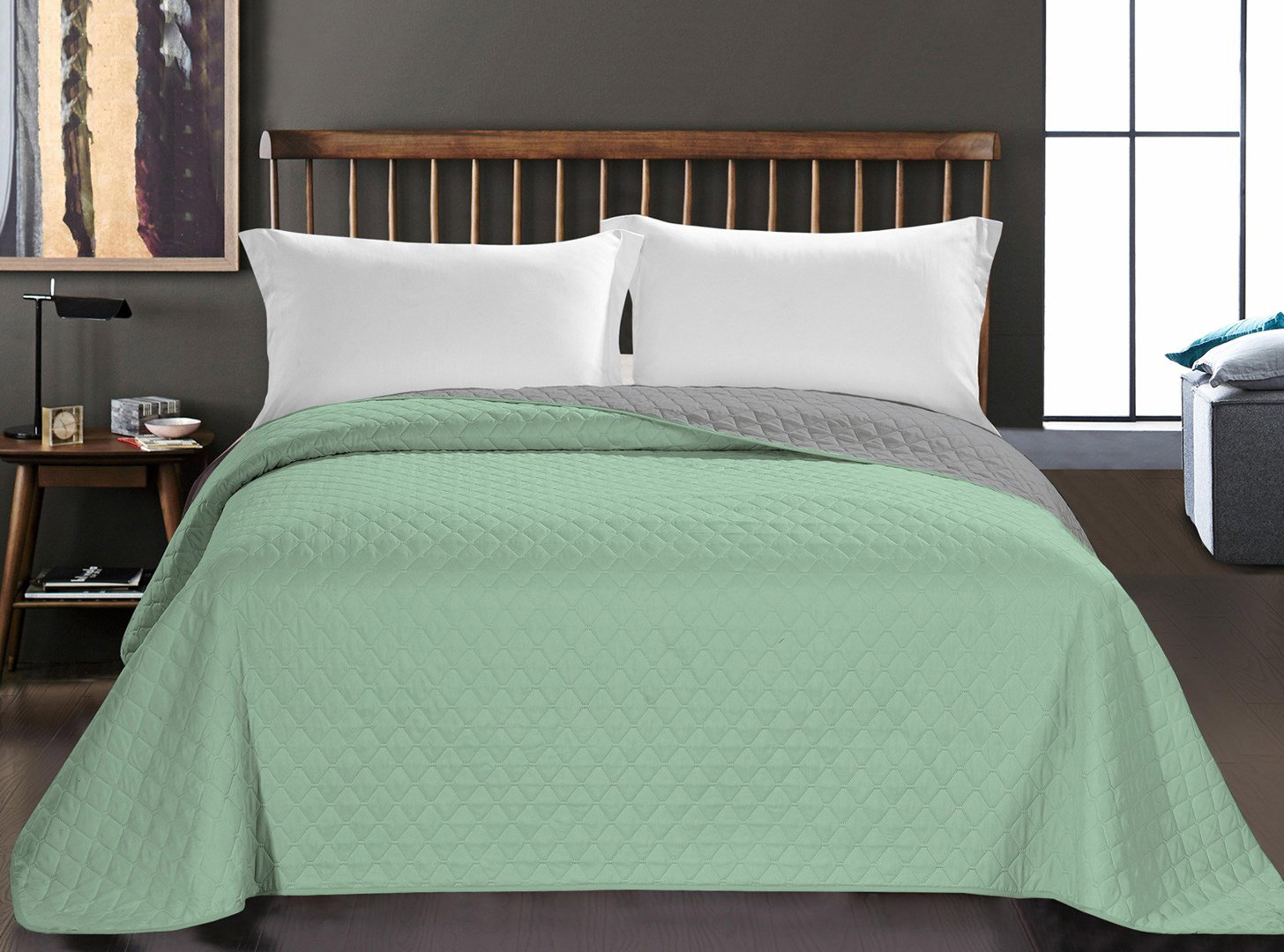 Degrees home Glad - sprei voor bed 150 cm - sprei Bouti bed - lente en zomer - 250 x 260 cm - beige