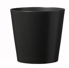 Keraminis vazonas DALLAS ESPRIT, juodos sp., 19 x 18 cm - 2