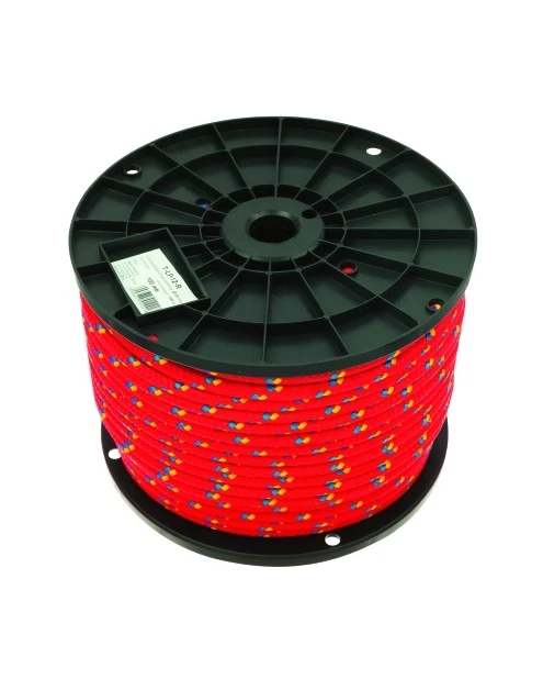 Corde Tressée Fantasy 2 Mm – 50 M Rouge, Polypropylène Stabilisé UV, Idéale Loisirs Et Bricolage
