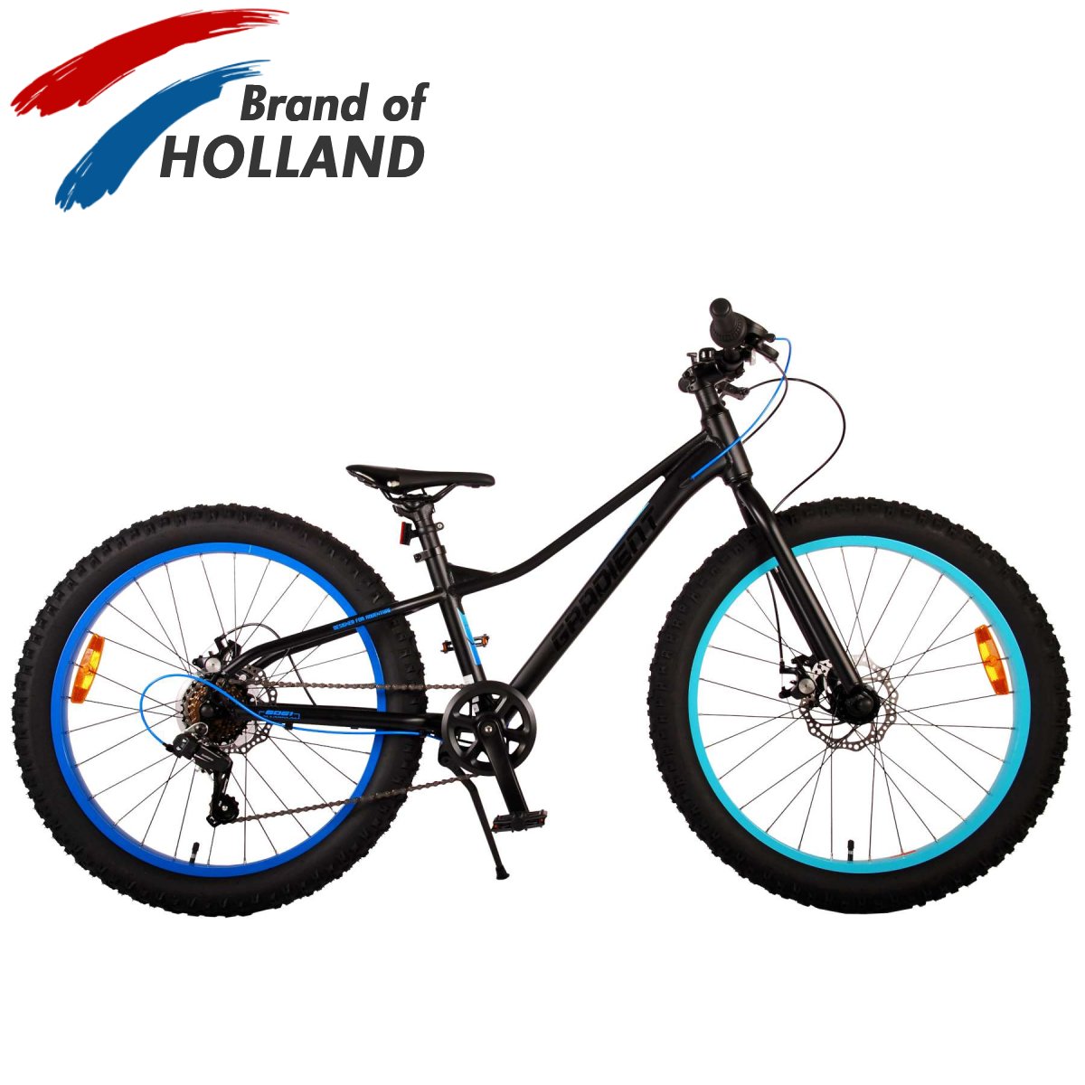 Jaunimo dviratis VOLARE 24" Gradient (22481) juodas/mėlynas