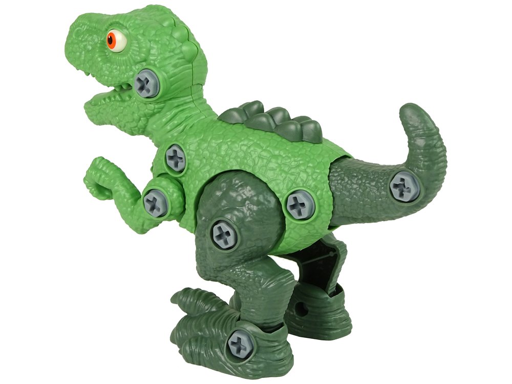 Konstrukcinis rinkinys - dinozauras Tyrannosaurus Rex su kiaušiniu, žalias - 8