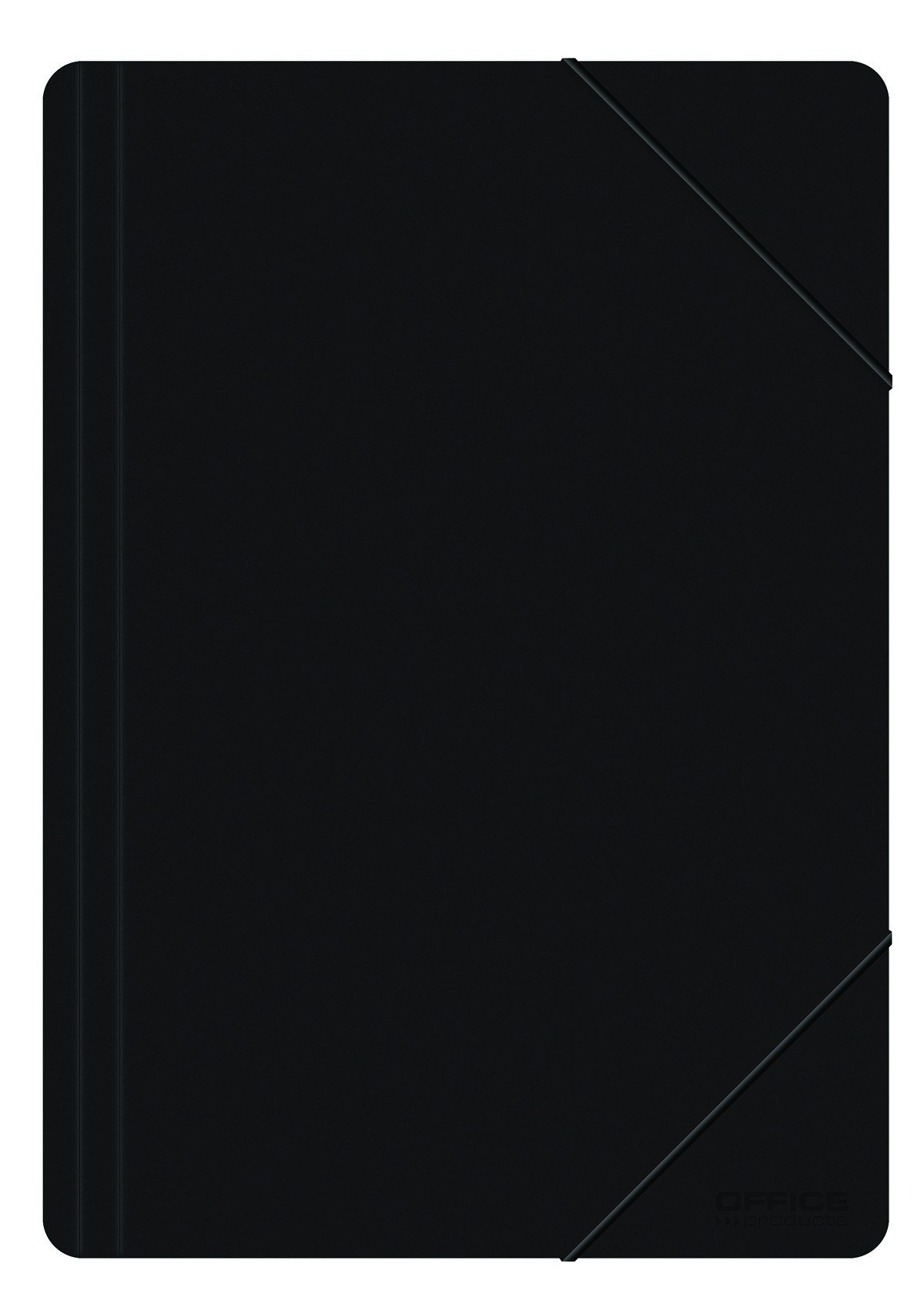Aplankalas su guma PP, A4, 500mic, juodas