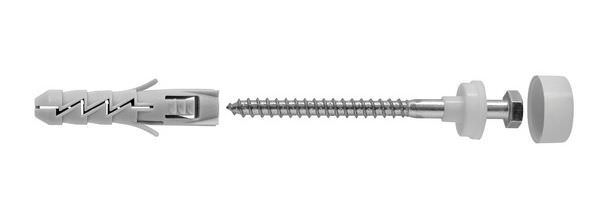 Klozeto tvirtinimo komplektas, 10 x 50/M6 x 80 mm, 2 vnt.-0