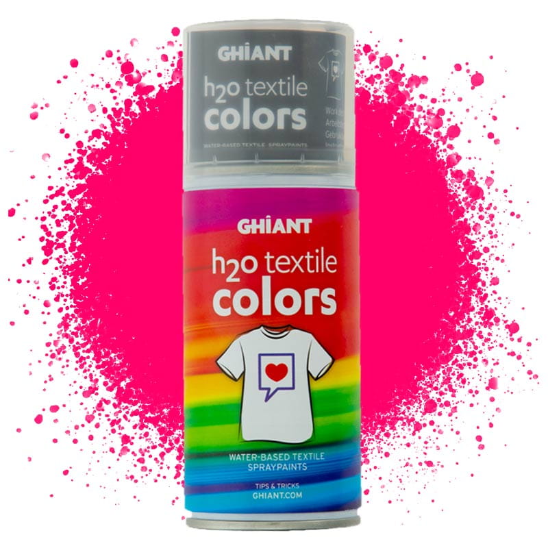 Tekstiliniai dažai GHIANT, purškiami, 150 ml, fluorescentinė rožinė 009-0