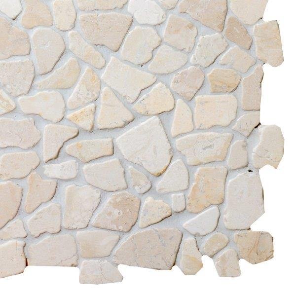 Natūralaus akmens mozaika MARBLE WHITE, 30 x 30 cm