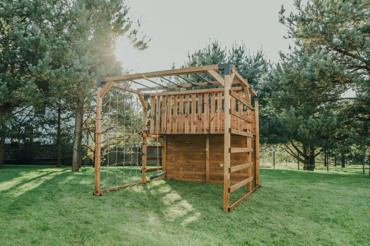 Medinė vaikų žaidimų aikštelė HATIS „Kubu“ - 6