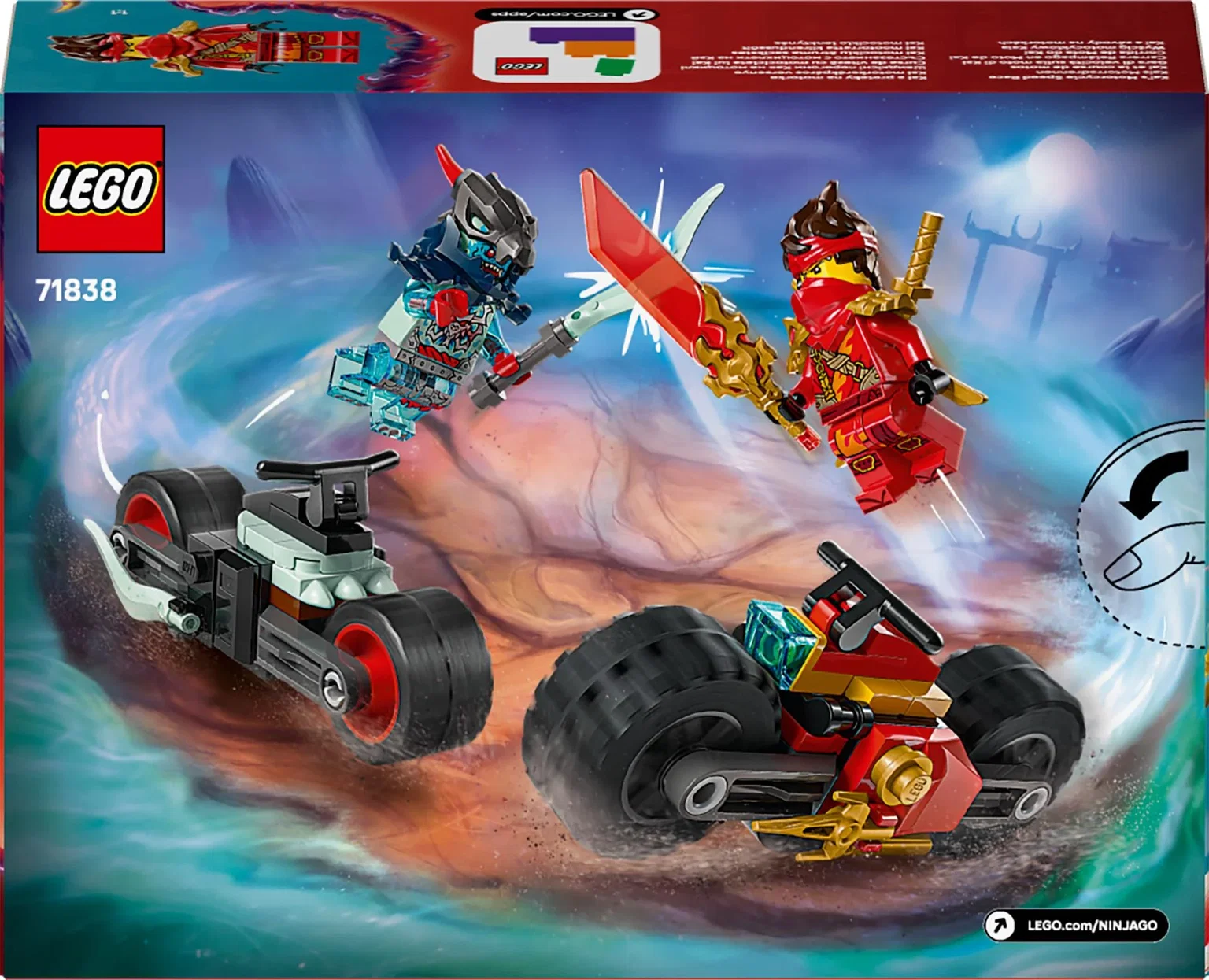Konstruktorius LEGO Ninjago Kai's Motorcycle Speed Race - 1