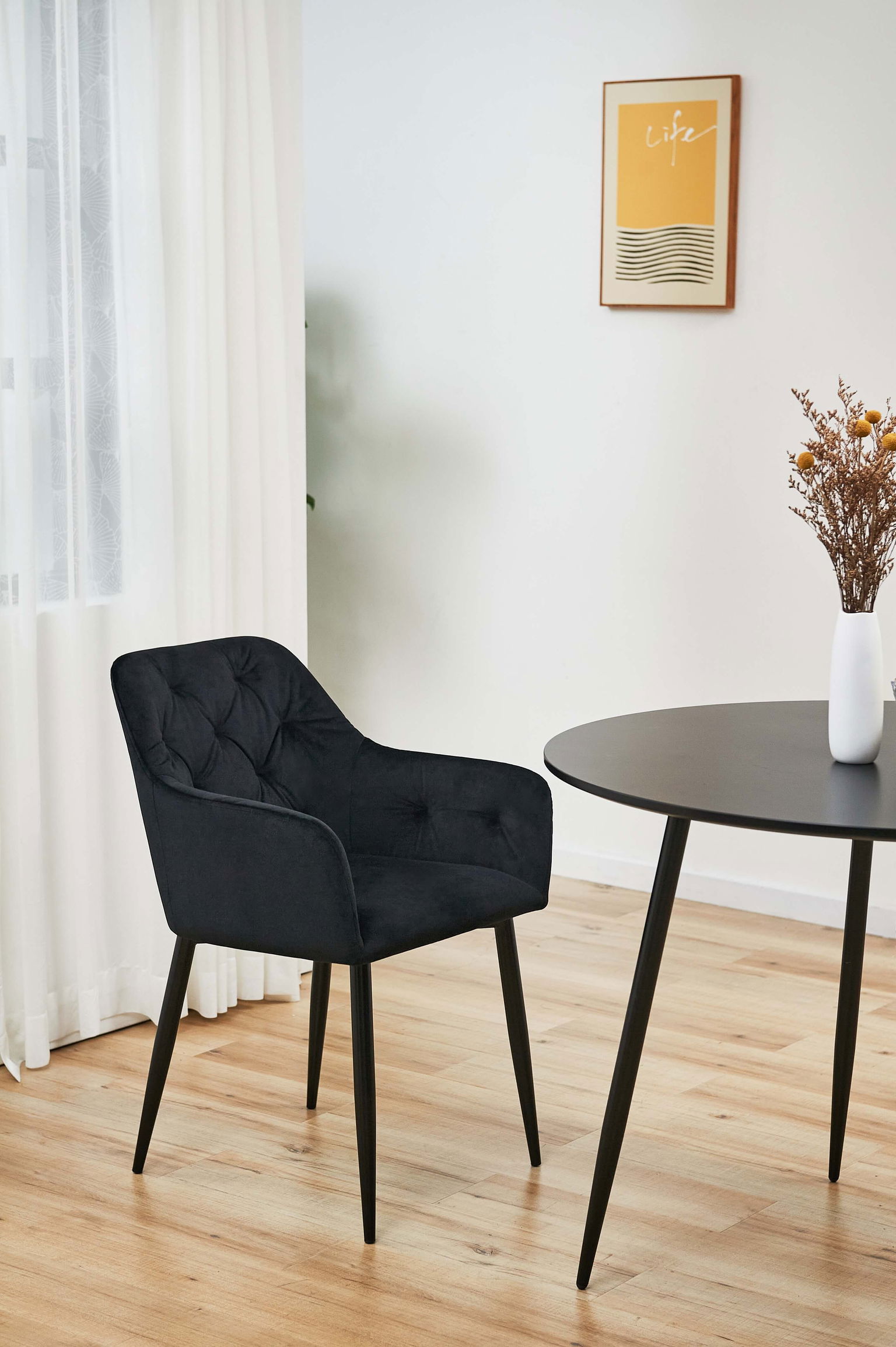 2-jų kėdžių komplektas SJ.030, juoda - 3
