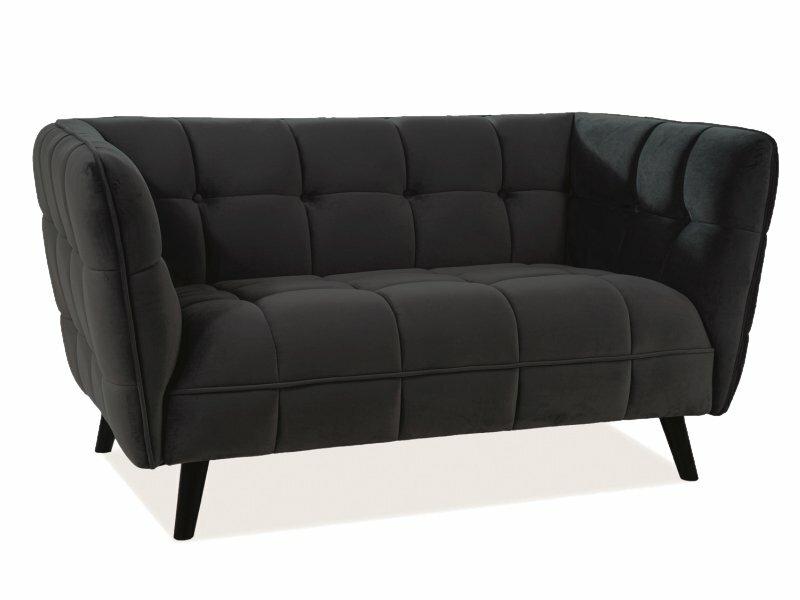 Sofa Siganl Castello 2 VELVET, juoda-0