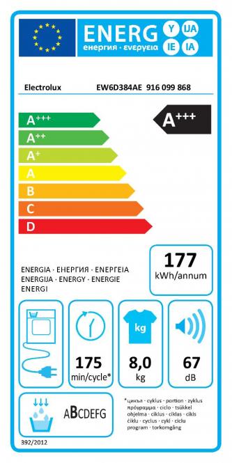 Džiovyklė Electrolux EW6D384AE - 3