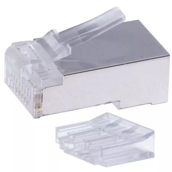 RJ45 jungtis FTP kabeliui CAT6, 20 vnt.-0