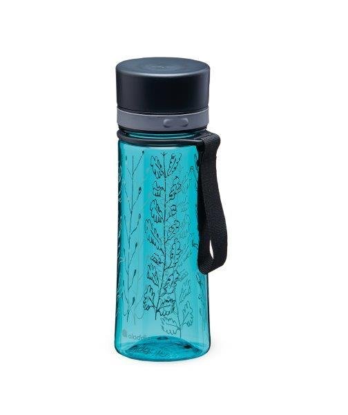 Gertuvė Aladdin Aveo Aqua, plastikinė, mėlynos sp. su raštu, 0,35 L