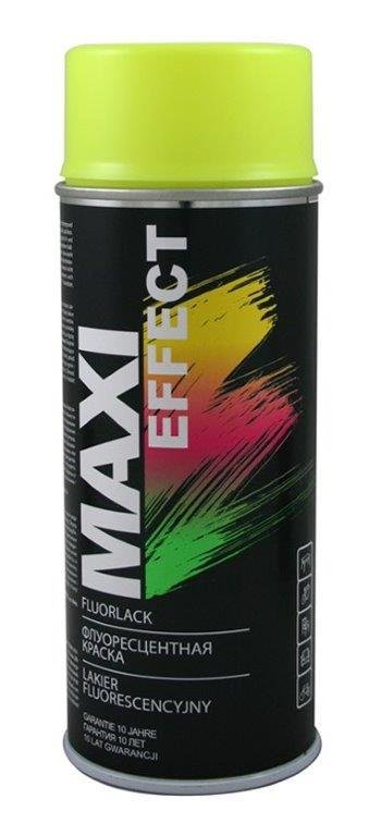 Purškiami fluorescenciniai dažai MAXI COLOR, geltonos sp., 400 ml