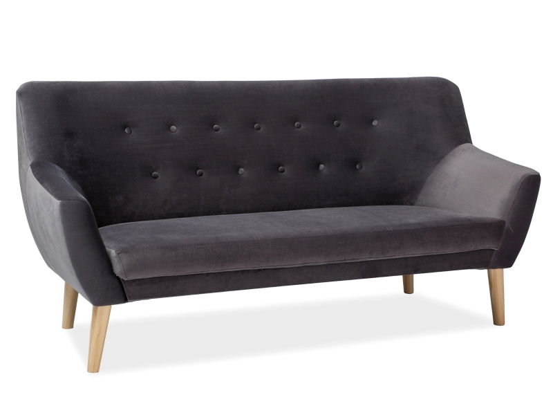 Sofa Signal Nordic 3 VELVET, pilka-0