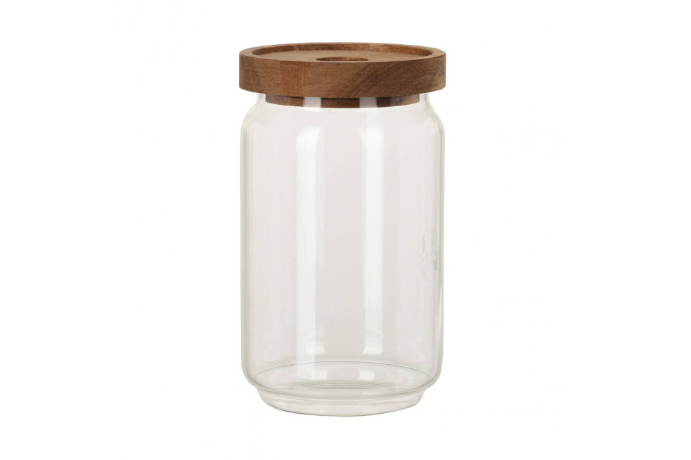 Stiklinis birių produktų indas su dangteliu, 700 ml-0
