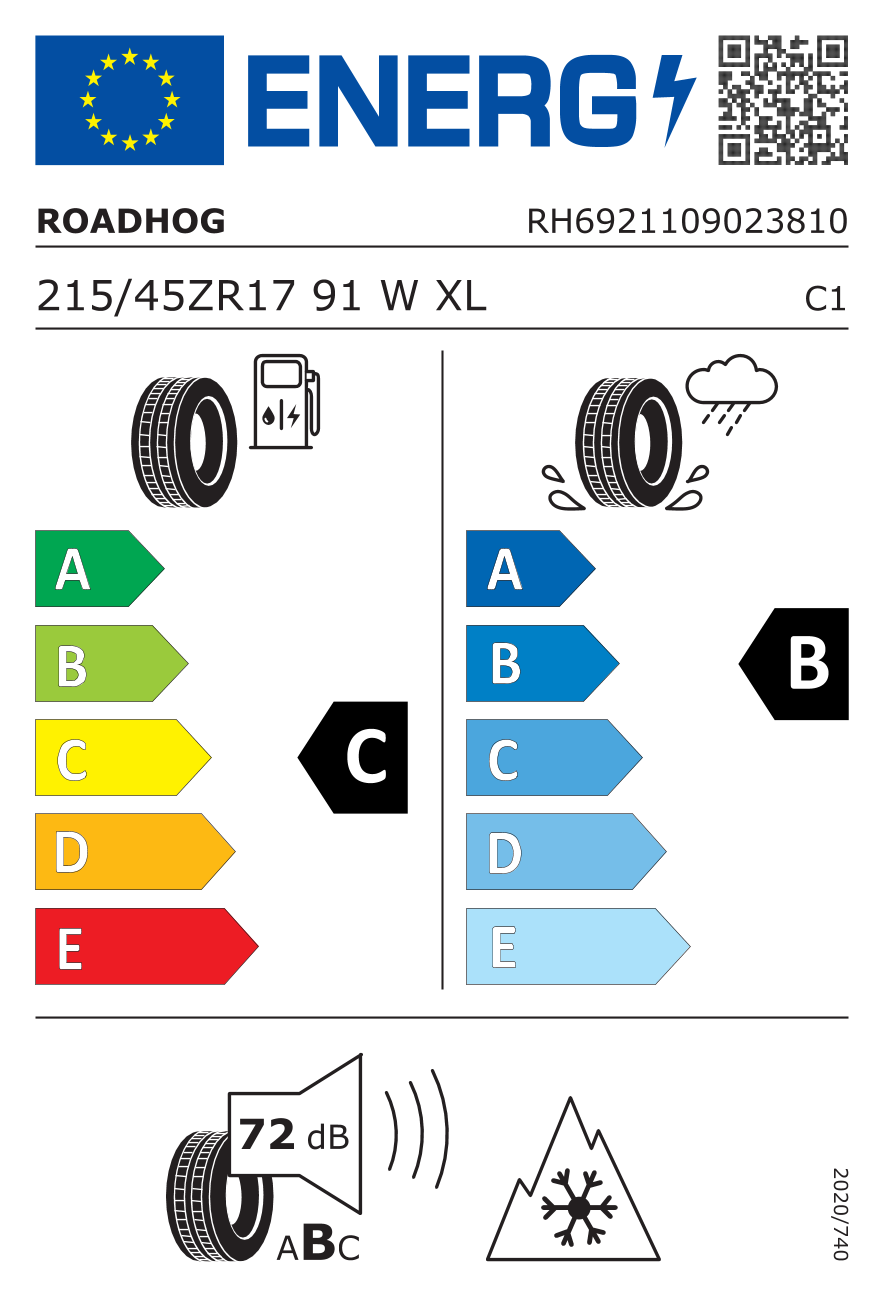 Roadhog RGAS01 215/45R17 91 W - 2