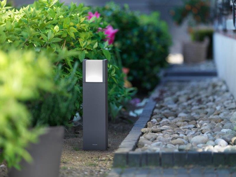 Pastatomas LED lauko šviestuvas PHILIPS ARBOUR, IP44, 4000 K, 6W, 600 lm, antracito sp., h40 x 10 cm-1