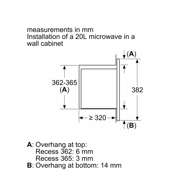 Įmontuojama mikrobangų krosnelė Bosch BFL523MW3 - 4