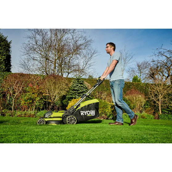 Akumuliatorinė vejapjovė RYOBI ONE+ RY18LMX40B-240, 18 V, 2 x 4,0 Ah, 40 cm, 50 l-1