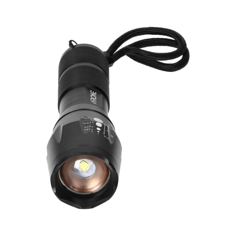LED žibintuvėlis VIRONE, 10W, 800lm, elementai 3xAAA (neįeina), juodos spalvos - 2