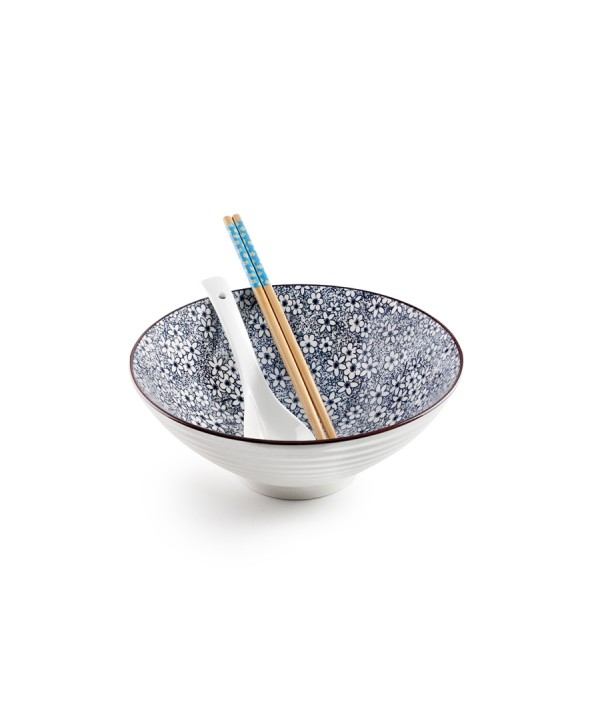 Rinkinys ramenui IBILI HAKATA, gėlėtas vidus, ø21,5 x 9,5 cm-0