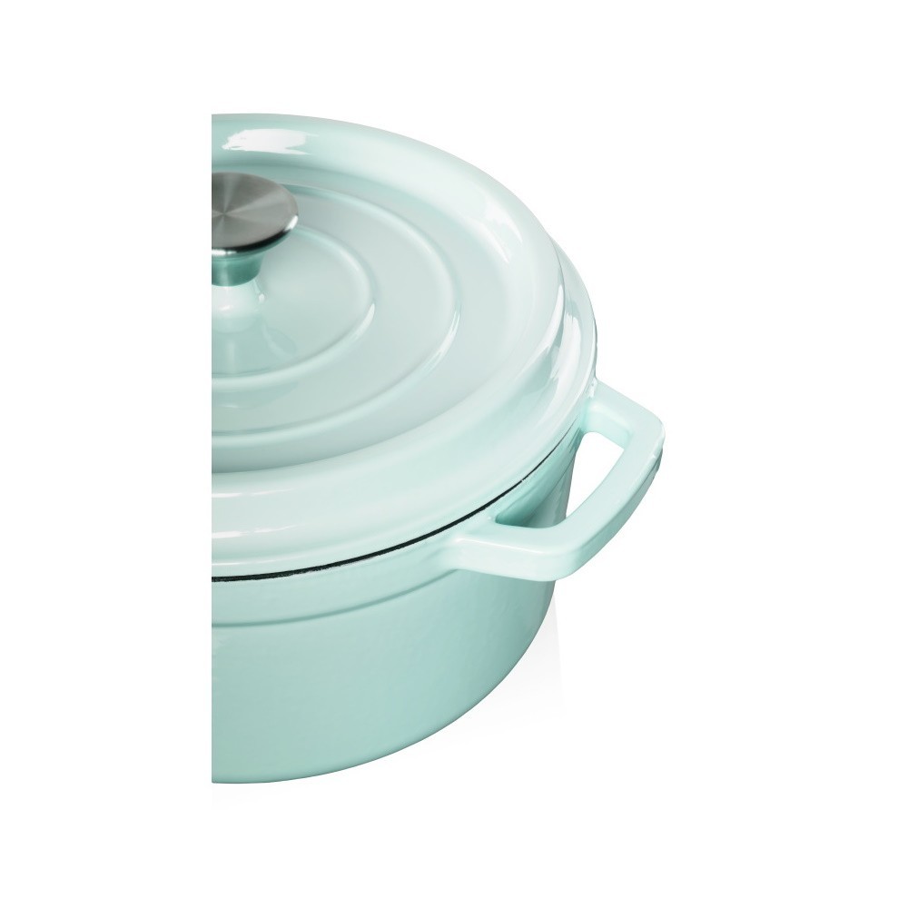 Ketaus puodas Grand Feu, minimalistinio dizaino „Casserole“ su dangčiu,  3.5l, turkio sp. - 3