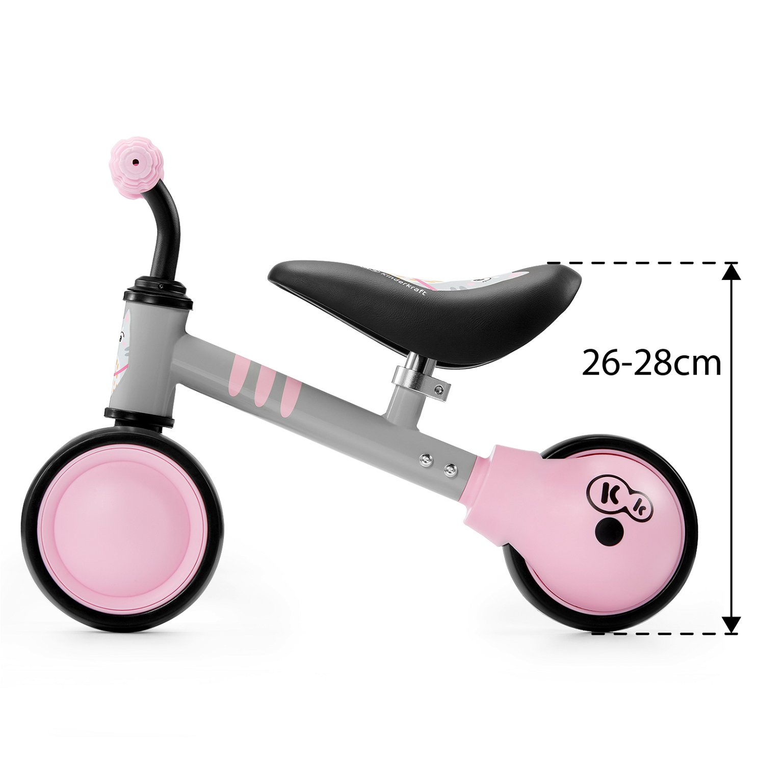 Balansinis dviratis KINDERKRAFT mini CUTIE, rožinis - 3