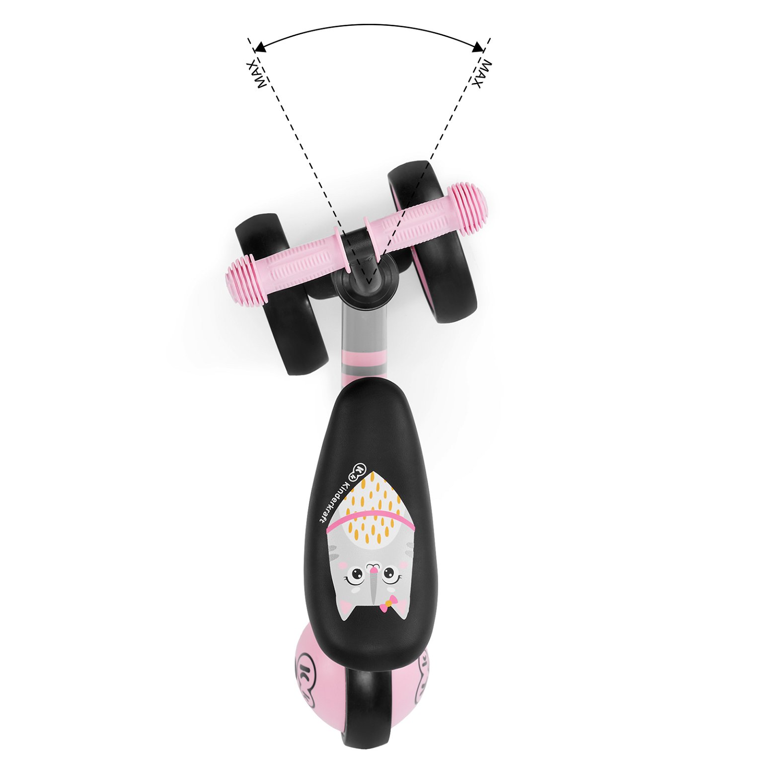 Balansinis dviratis KINDERKRAFT mini CUTIE, rožinis - 5
