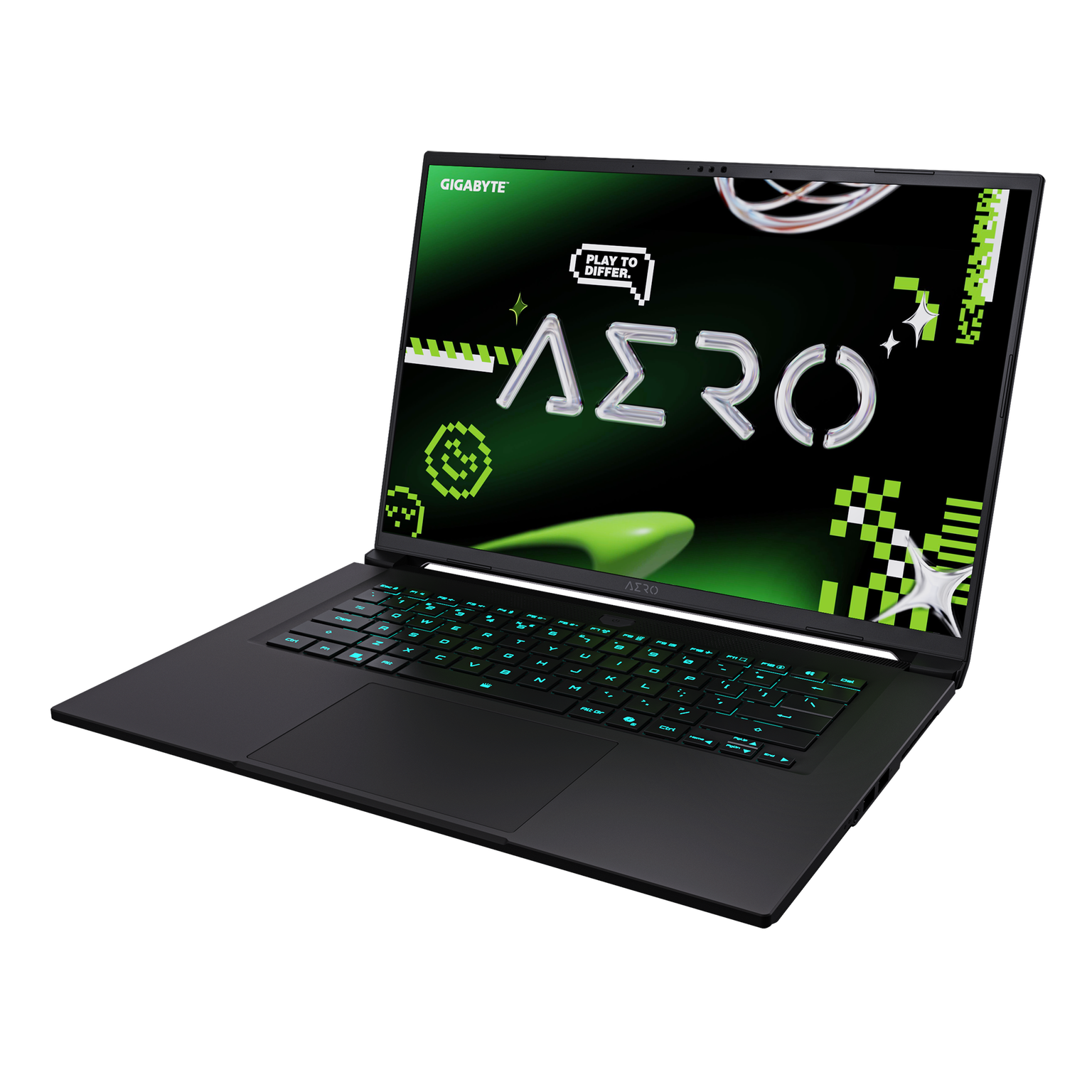 Nešiojamas kompiuteris Gigabyte AERO X16, AMD Ryzen Al 7 350, 32 GB RAM, RTX 5060, juoda - 4