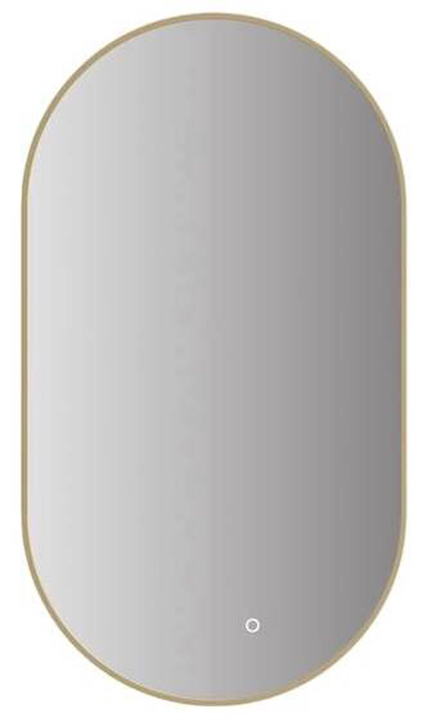 Vonios veidrodis VENTO JOTTO, LED 2700-6500K, antiras., auksinis rėmas, ovalus, 50 x 90 cm-0
