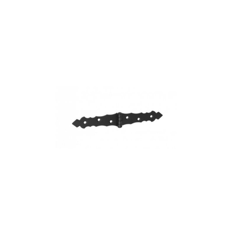 Vartų lankstas ZOB 75, 75 x 35 x 130 x 2 mm, juodos sp.-0