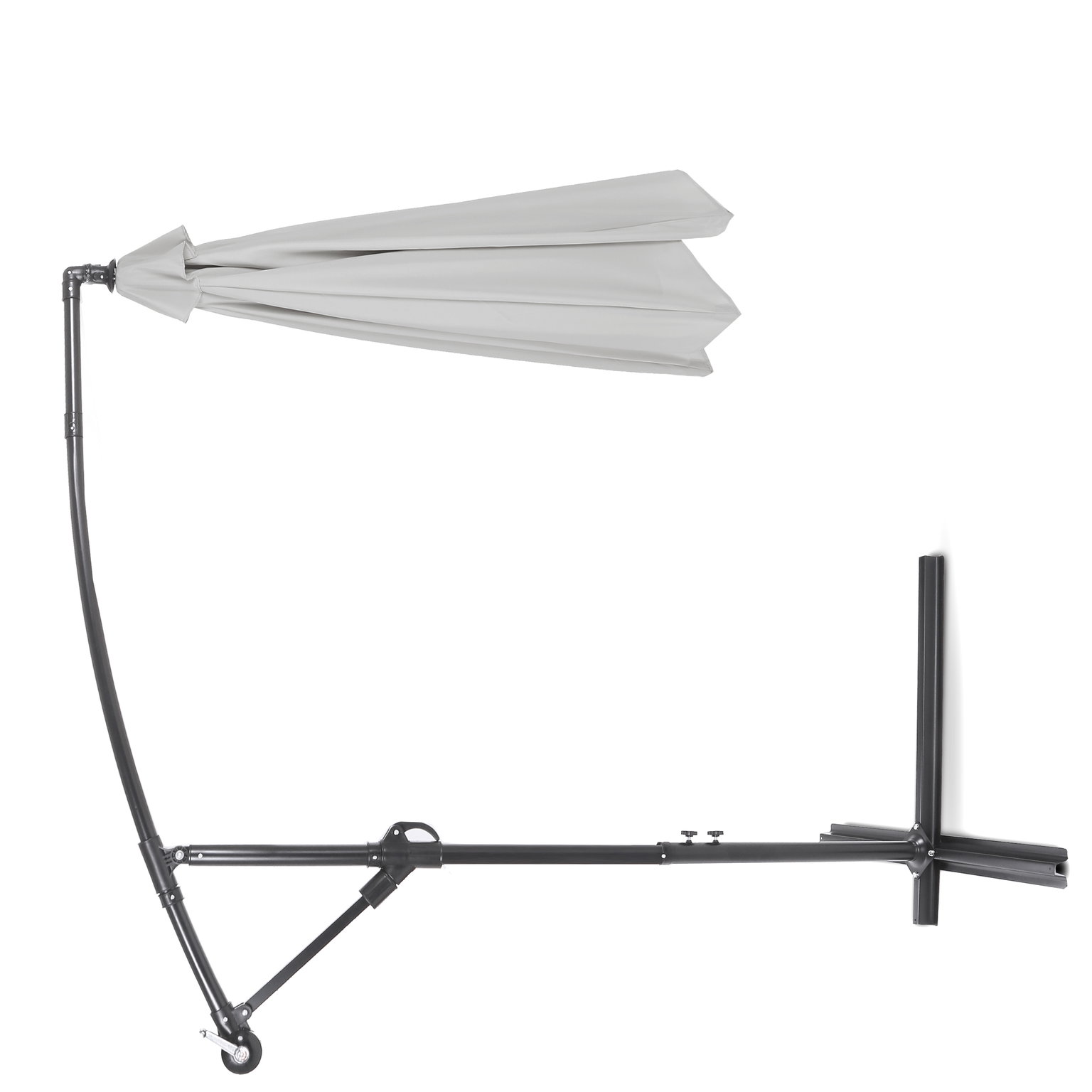 Lauko skėtis Malabo 300 cm, Grey / Light Grey-1