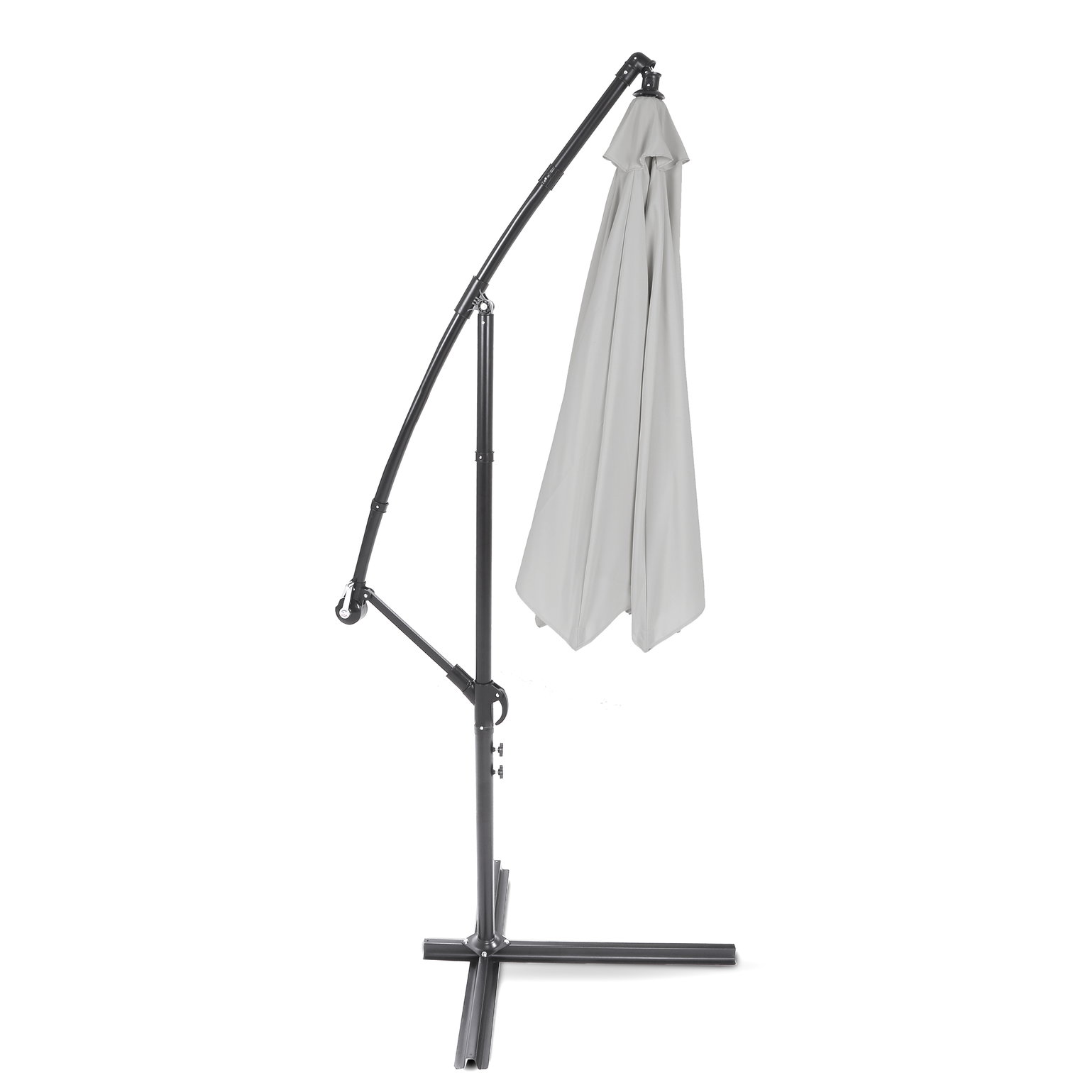 Lauko skėtis Malabo 300 cm, Grey / Light Grey - 3