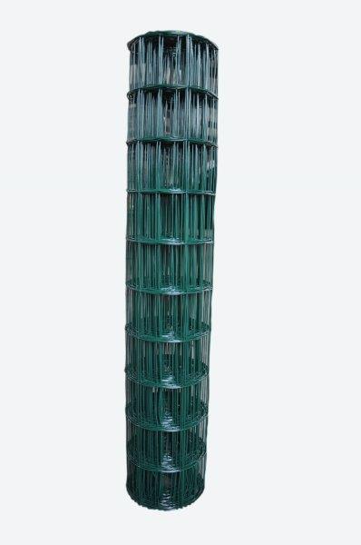 Tvoros tinklas EUROFENCE STRONG, virintas, PVC, žalios sp., 100 x 50 x 2,5 mm x 1,8 x 25 m-0